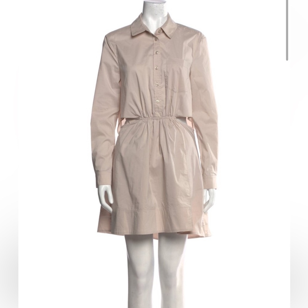 Jonathan Simkhai Beige Long-Sleeve Dress